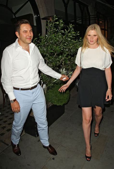 Cant Keep His Hands Off Her David Walliams Enjoys Date Night With