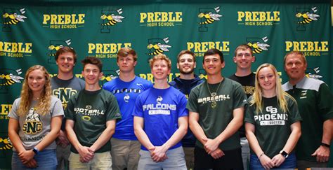 Preble Athletes Sign National Letters Of Intent The Press