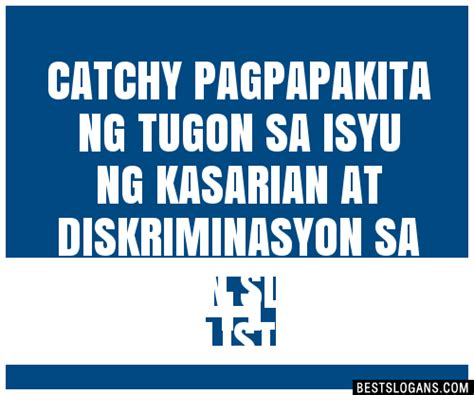 Catchy Pagpapakita Ng Tugon Sa Isyu Ng Kasarian At Diskriminasyon Hot