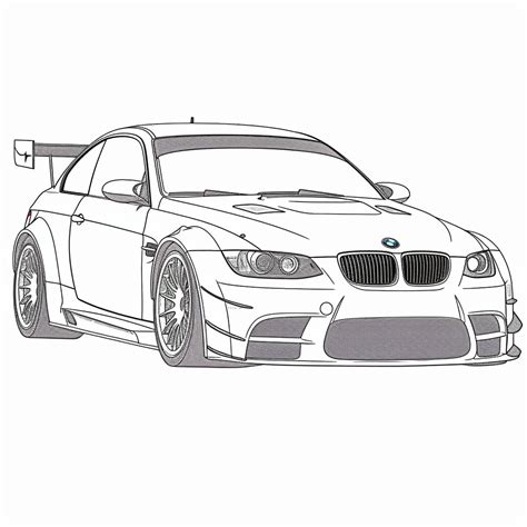 BMW Car 26 Coloring Page