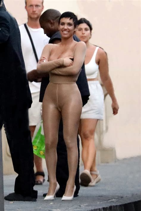 Kanye West S Wife Bianca Censori Spotted In Completely Nude Catsuit As Rapper Goes Barefoot In