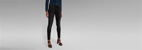 Lynn Mid Super Skinny Jeans Black G Star Raw®