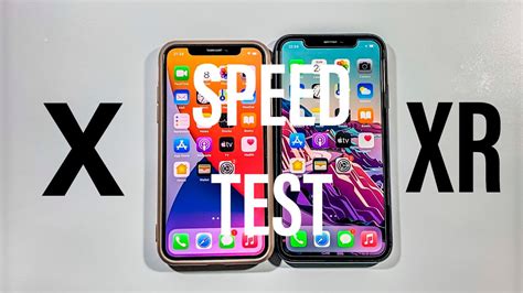 Iphone X Vs Iphone Xr Comparison Speed Test Youtube