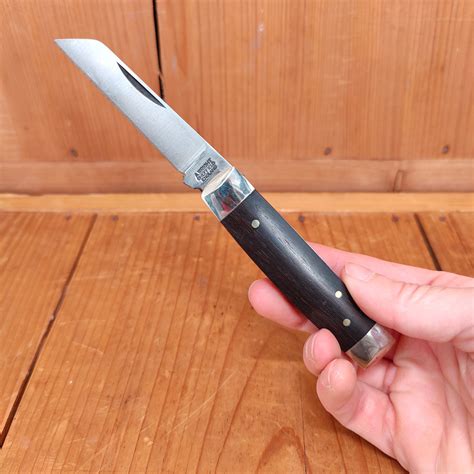 A Wright And Son 3 12 Senator Pocket Knife Carbon Steel Ebony Chased S