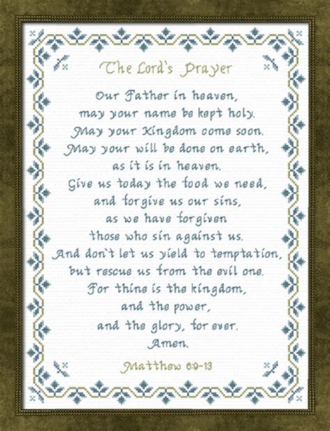 The Lords Prayer Matthew 69 13 Nlt