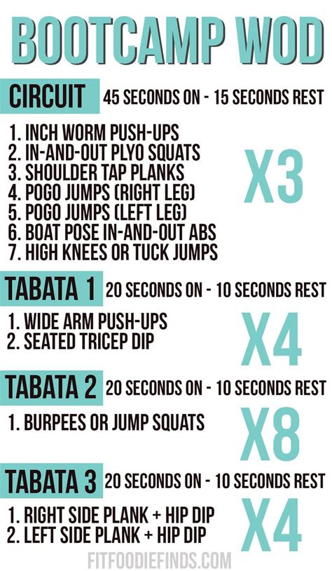 Boot Camp Workout Ideas Examples And Forms Bootcamp Fun Workouts