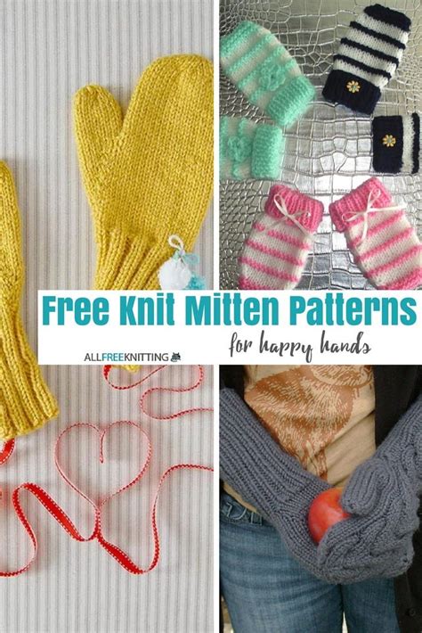 36 Free Knitted Mitten Patterns Mittens Pattern Knitting Patterns Uk
