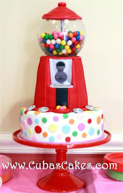Bubble Gum Machine Cake Made By Cubas Cakes In Roanoke Va How To