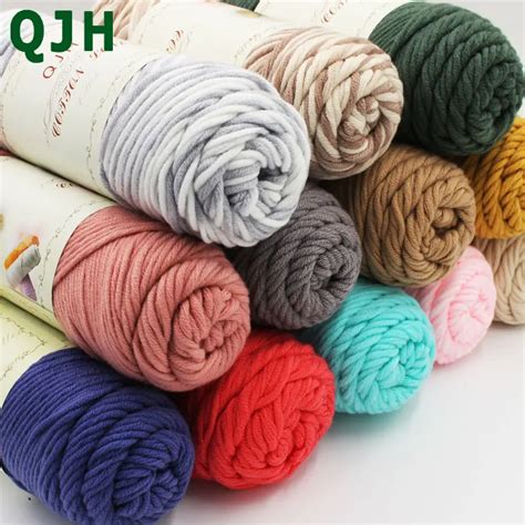 Buy 100gpcs Natural Soft Silk Milk Cotton Yarn Thick