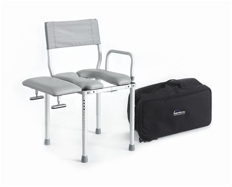 MC3000Tx - Travel Commode Chair and Stationary Transfer Bench