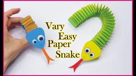 How To Make Easy Paper Snake For Kids Easy Paper Craft For Kids By