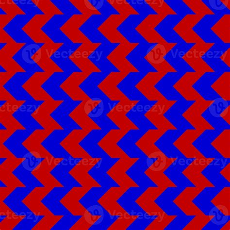 clássico vermelho e azul divisa desatado padronizar desatado zig zag