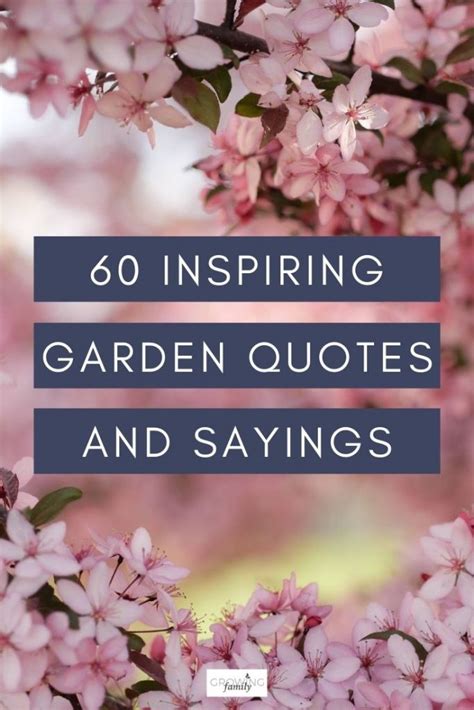 Consider keeping a small notebook in your purse to use for jotting down favorite passages or lyrics that seem particularly relevant to your family. 60 inspirational gardening quotes and garden sayings ...