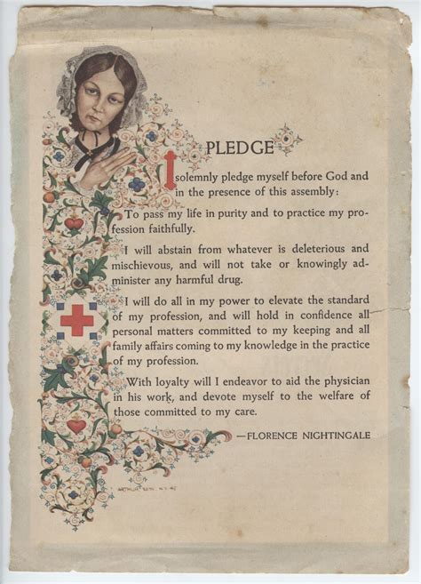 Florence Nightingale Pledge There Are A Few Nurses Could Do With