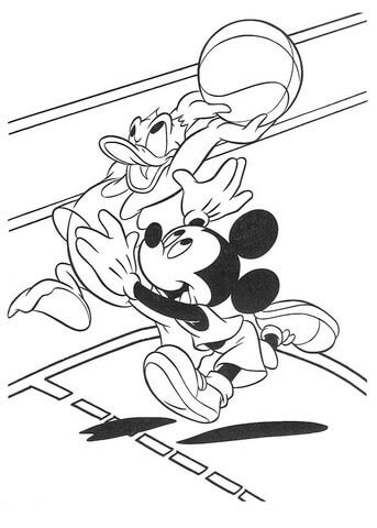 Mickey Mouse E Pluto Dirigindo Carro Para Colorir Imprimir E Desenhar