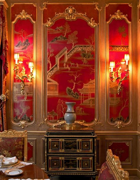 Chinoiserie Dining Room Chinoiserie Interior Gold Dining Room