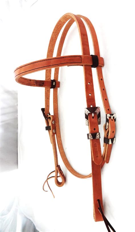 Hermann Oak Harness Leather Browband Headstall Horse Square Etsy