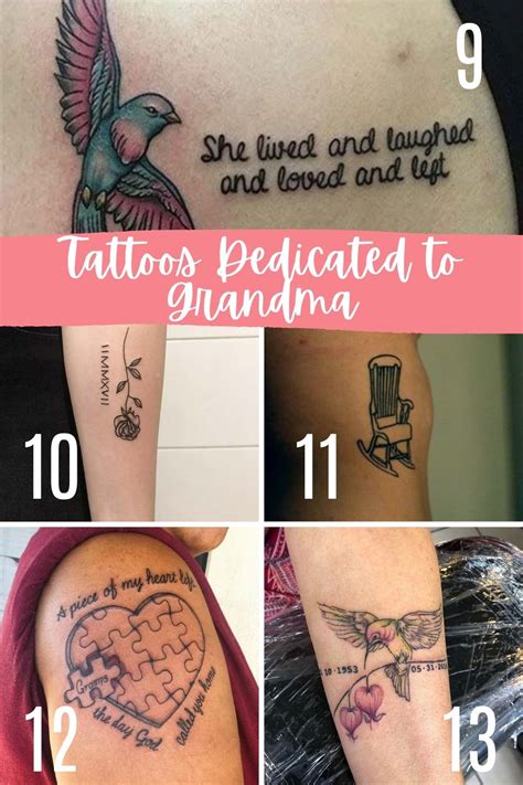 beautiful honoring grandma tattoos ideas tattoo glee