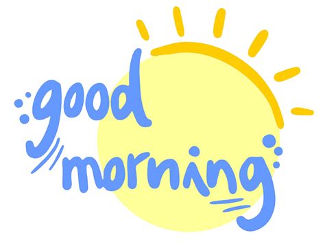 Good Morning Png Transparent Images Png All
