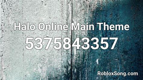 Halo Online Main Theme Roblox Id Roblox Music Codes
