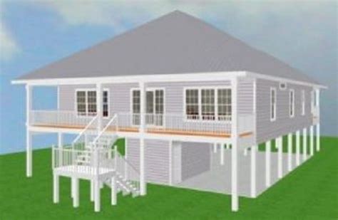 Elevated Piling And Stilt House Plans Coastal House Plans From