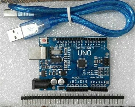 Jual Arduino UNO SMD R3 ATMEGA328 CH340 Kabel USB Header Male Di