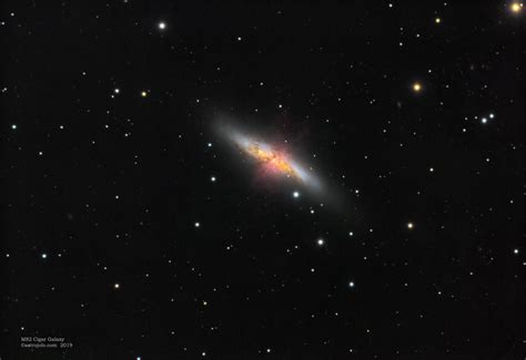 M82 Cigar Galaxy Imaged With Lrgb And Hydrogen Alpha Astrojolo