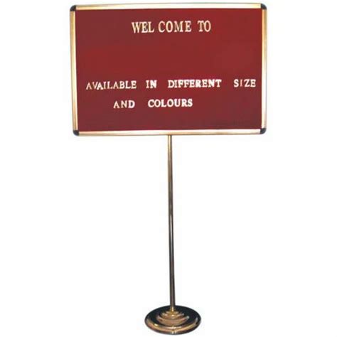Welcome Display Board With Single Pole Stand At Rs 2400piece Single