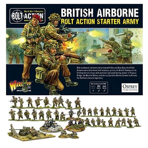 Buy Bolt Action Miniatures Warlord Games British Airborne Starter Set