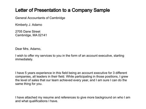 Presentation Letters For Business Scrumps