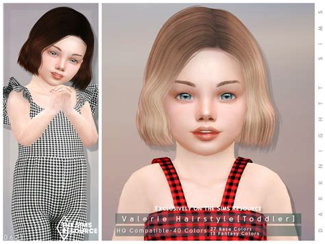 The Sims Resource Valerie Hairstyle Toddler