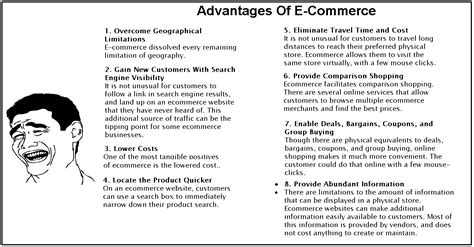 And, just like traditional businesses, ecommerce has its advantages and disadvantages. Digital & Mobile Communication