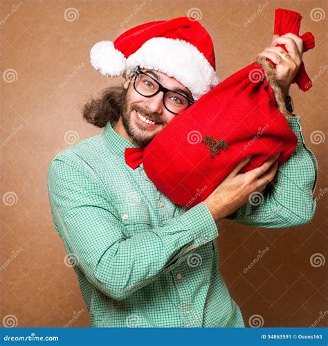 Hipster Santa Claus Stock Image Image Of People Older 34863591