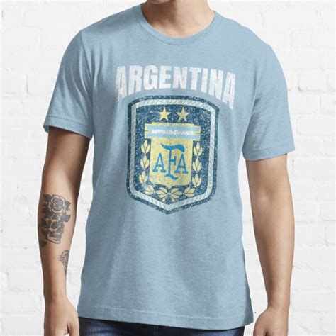 Argentina Soccer Flag Team Support T T Shirt For Sale By Numacreations Redbubble