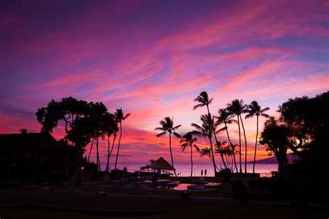 Sunset Maui Pictures Of Hawaii Wallpaper Sunset At Secret Beach Maui