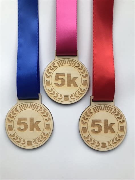 5k Wooden Running Medal Etsy Uk