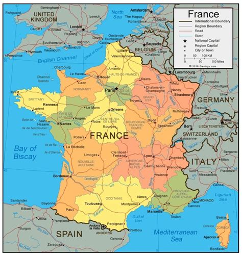 Mountain Ranges In France Map Table Rock Lake Map