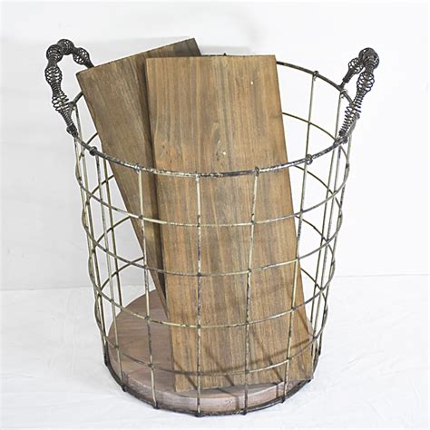 Stackable Bulk Recycled Decorative Round Rustic Metal Wire Basket Buy