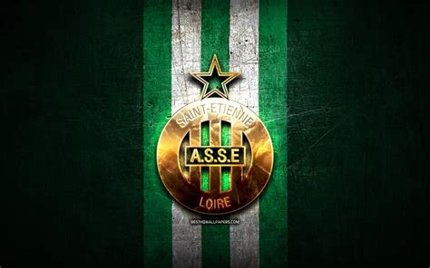 Télécharger Fonds Décran Saint Etienne Fc Logo Doré Ligue 1 Vert
