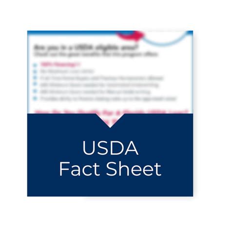 Usda Fact Sheet Download Usda Loan Pro