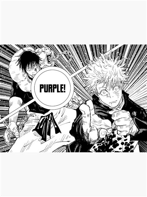 Jujutsu Kaisen Gojo Hollow Purple Manga Panel Sticker For Sale By