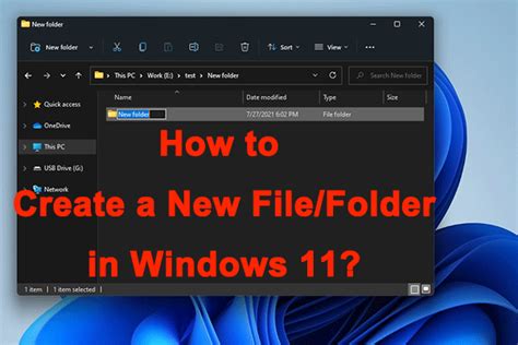 How To Create A New Filefolder In Windows 11 Minitool