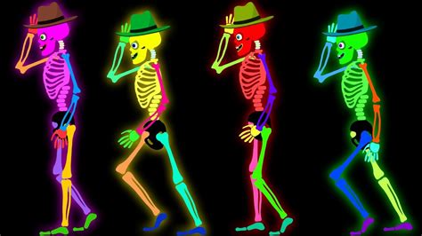 Funny Skeleton Dance Funny Skeleton Cartoons Dancing At Midnight In