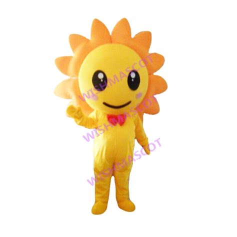 Sunflower With Bow Tie Mascot Costume