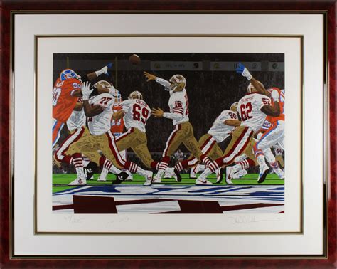 Joe Montana Signed Le 49ers Best In The World 375x47 Custom Framed