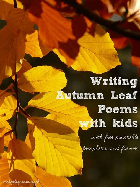 Leaf Decorated Autumn Poem Autumn Poems Poetry Tea Time Autumn