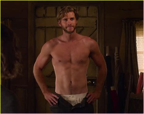 Liam Hemsworth Goes Shirtless In The Dressmaker Trailer Watch Now