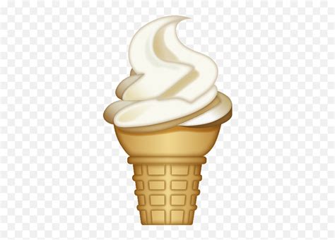 Soft Ice Cream Soft Ice Cream Emojiice Cream Cone Emoji Free