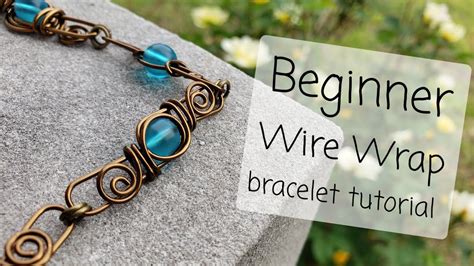Beginner Wire Wrap Bracelet Tutorial Youtube