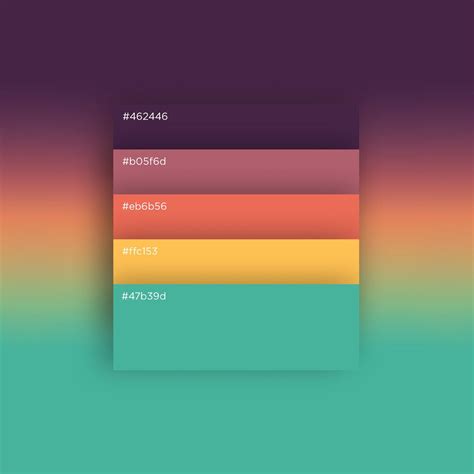 Free Flat And Minimal Palette On Behance With Images Flat Color